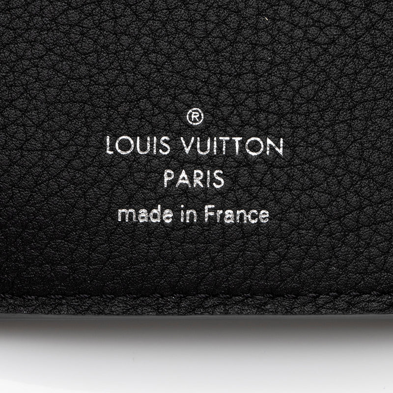 LOUIS VUITTON Soft Calfskin My Lockme Compact Wallet Fuchsia 1218113