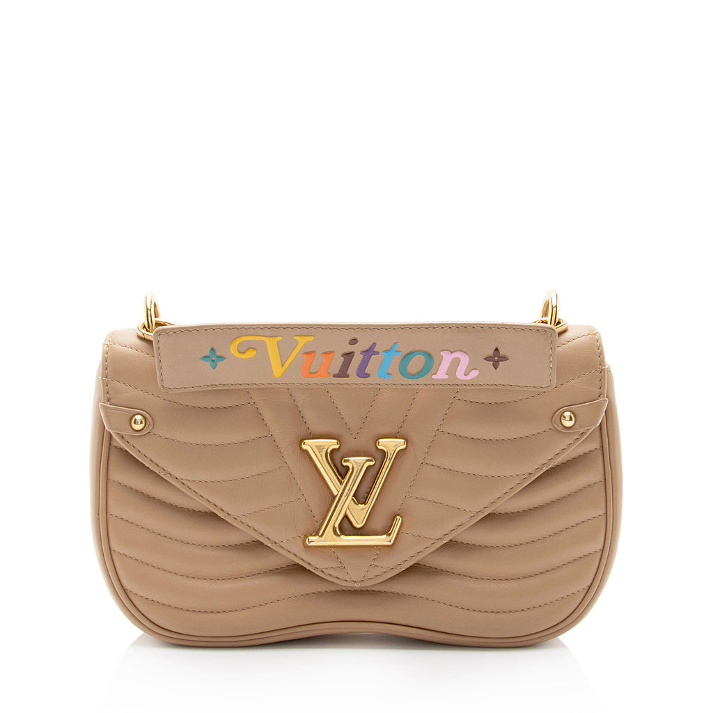 Louis Vuitton Calfskin New Wave Chain MM Shoulder Bag (SHF-BC4Bgk 
