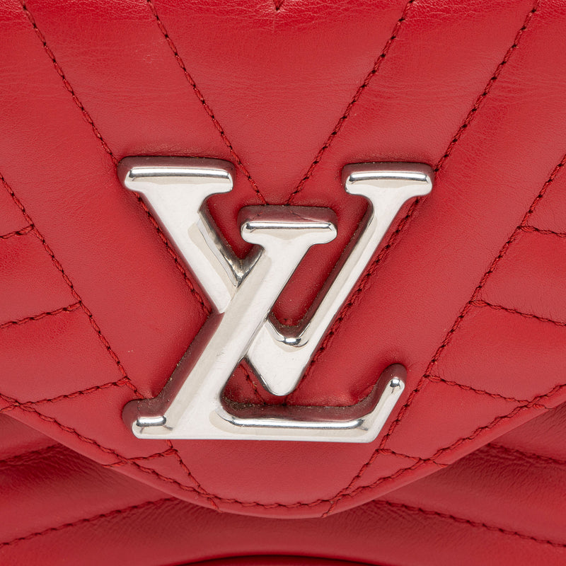 Louis Vuitton Calfskin New Wave Chain PM Shoulder Bag (SHF-ppFMqm)