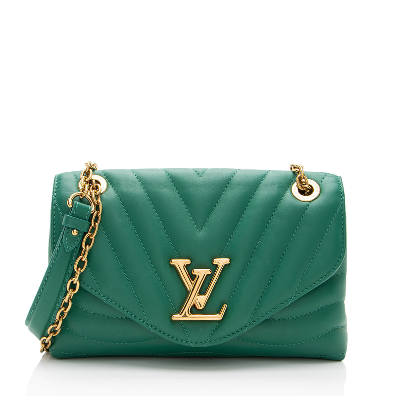 Louis Vuitton Calfskin New Wave Chain Shoulder Bag (SHF-IEHH0O)