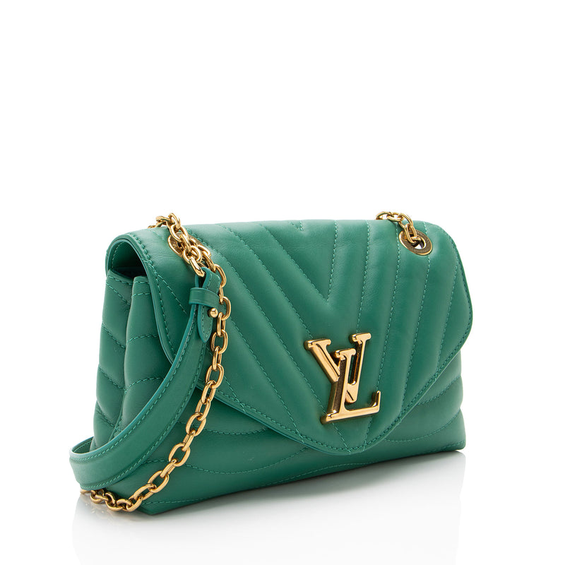 Louis Vuitton Calfskin New Wave Chain Shoulder Bag (SHF-IEHH0O)