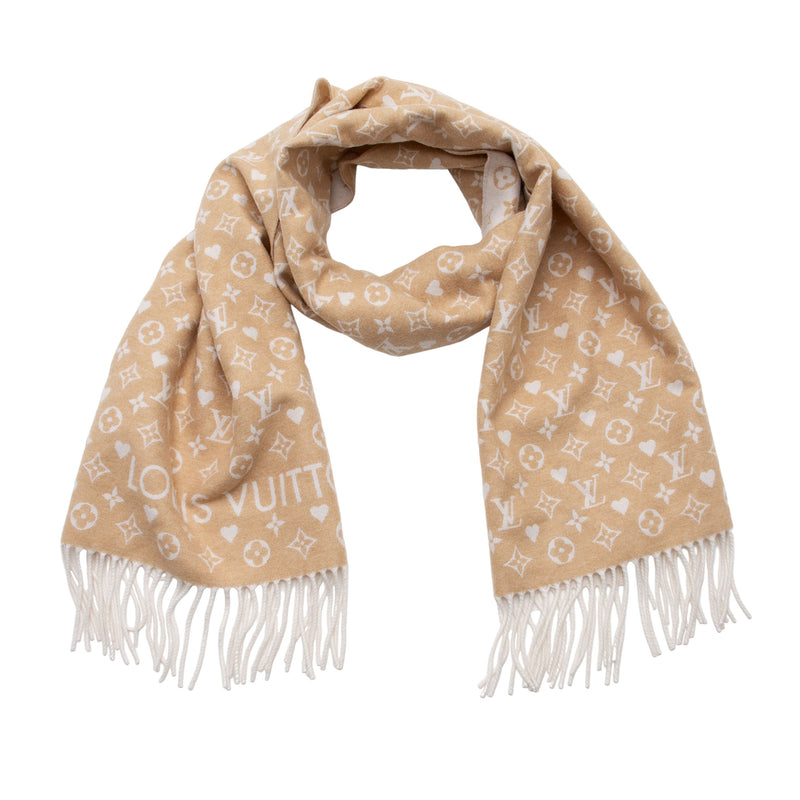 Louis Vuitton Game on Scarf Brown Cashmere
