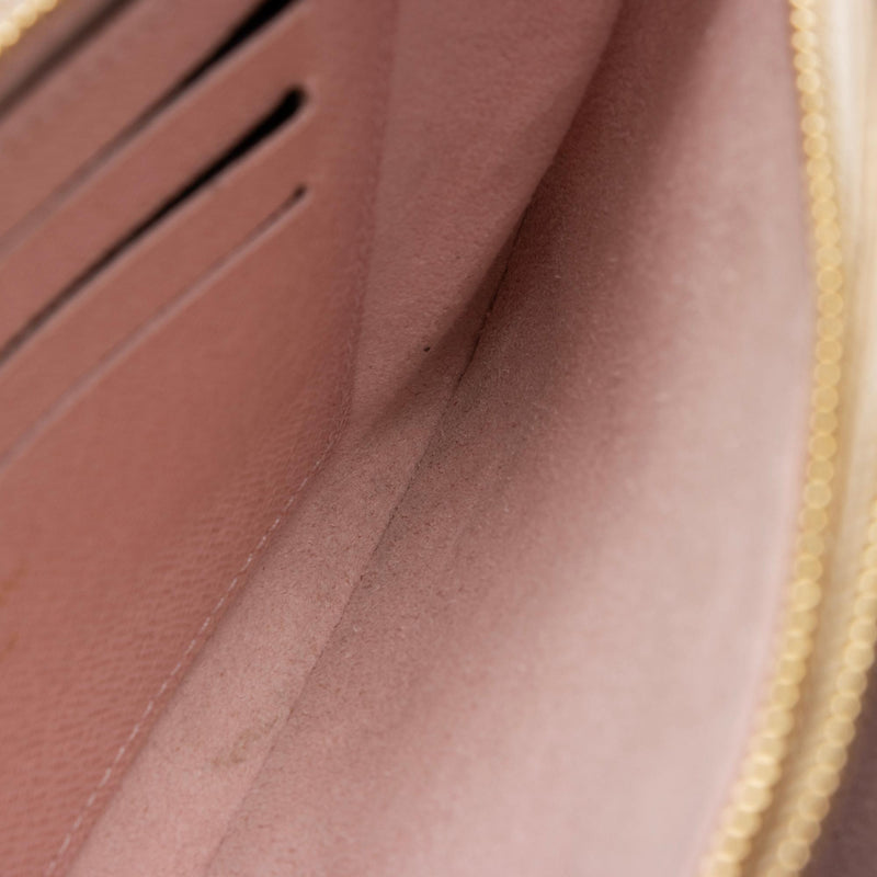 Double Zip Pochette Damier Azur Women Small Leather Goods LOUIS VUITTON ®