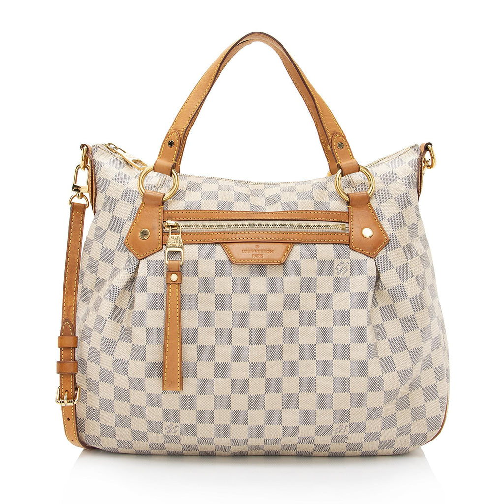 LOUIS VUITTON Evora MM Damier Azur Tote Shoulder Bag