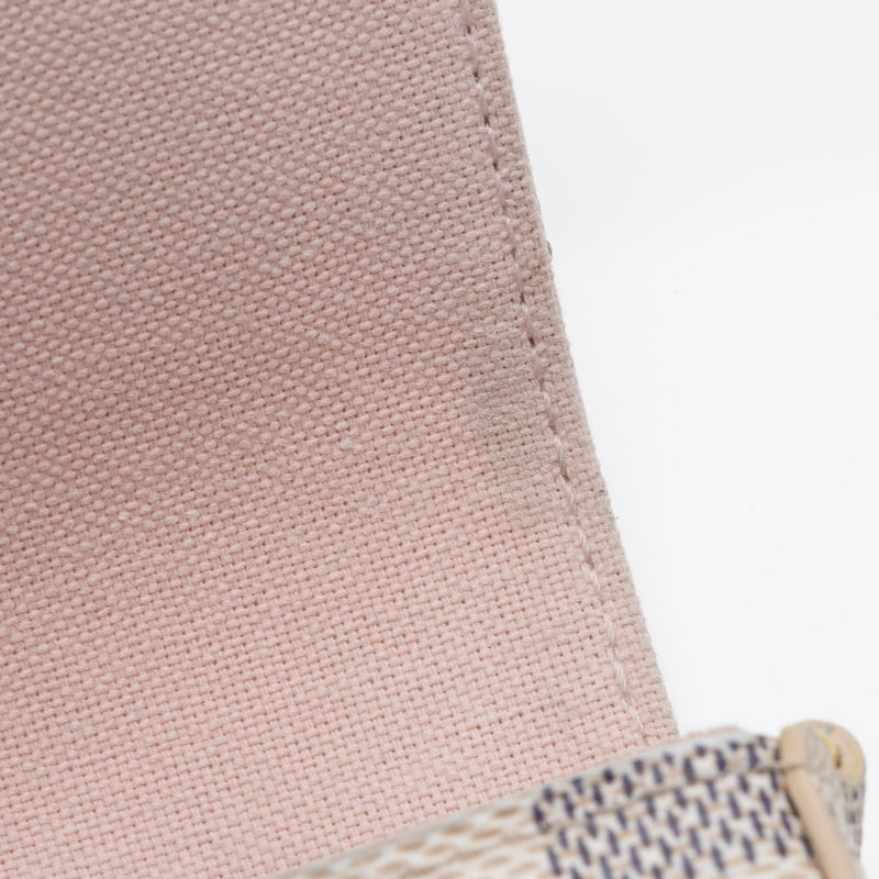 Pochette Felicie Calfskin/Damier Azur – Keeks Designer Handbags