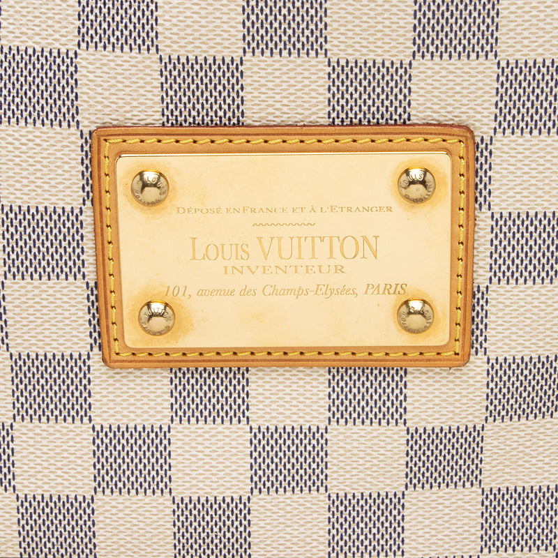 Louis Vuitton Neutrals, Pattern Print Damier Azur Galliera PM
