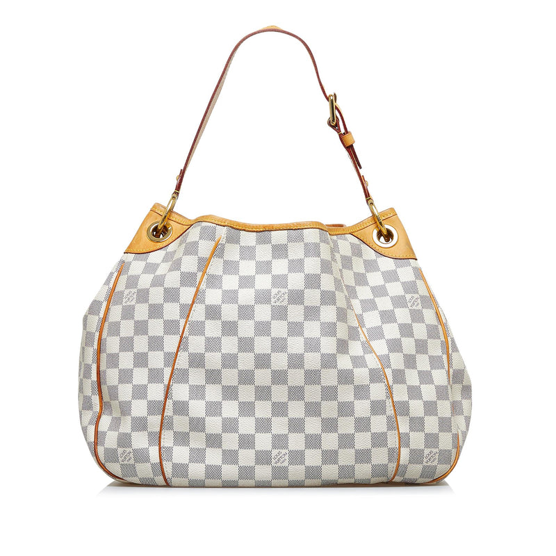 Louis Vuitton Galliera Pm White Damier Azur Canvas Shoulder Bag