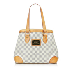 Authentic Louis Vuitton Hampstead PM Azur Damier Tote Handbag Bag