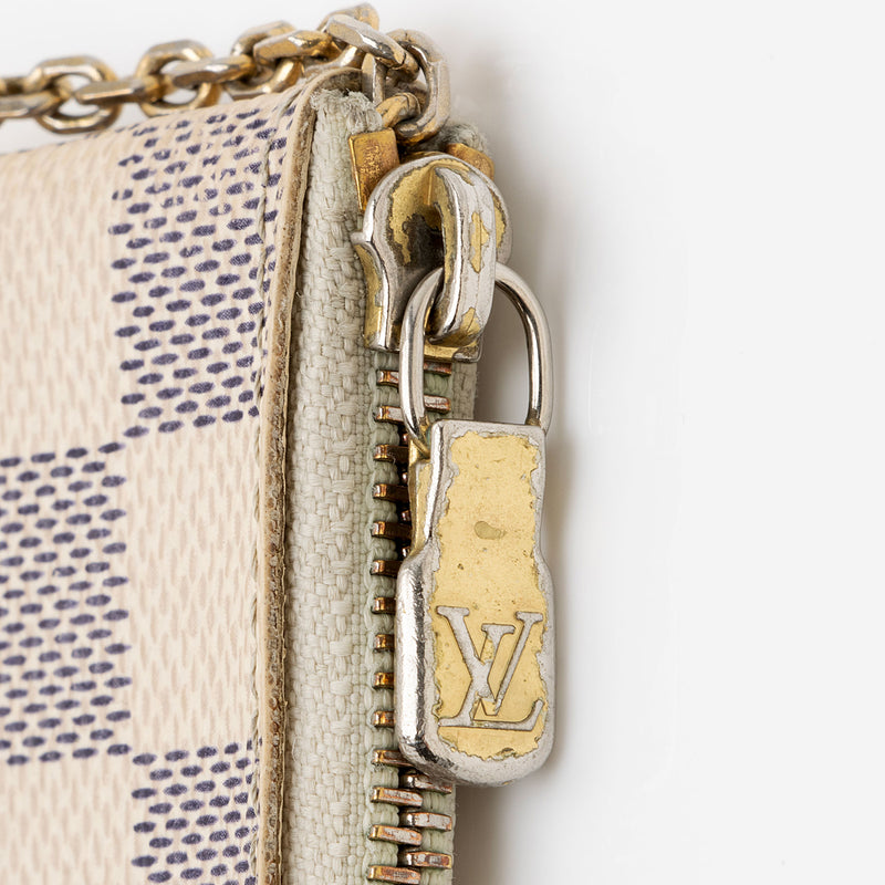 Louis Vuitton, Accessories, 207 Authentic Louis Vuitton Damier Azur Key  Pouch