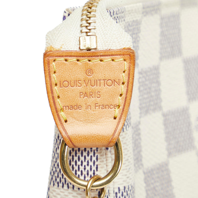 Louis Vuitton Damier Azur Pochette Accessories Illustre Transatlantic –  LuxeDH