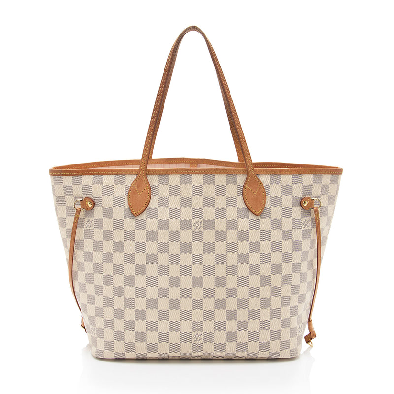 Louis Vuitton Damier Azur Neverfull MM Tote (SHF-a0AtWt)