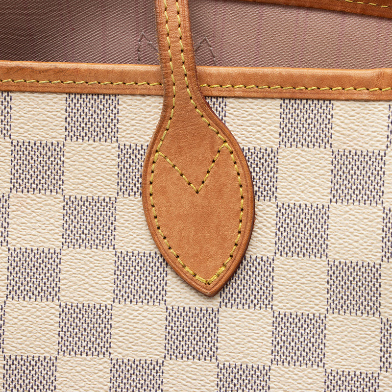 Louis Vuitton Damier Azur Neverfull MM Tote (SHF-a0AtWt)