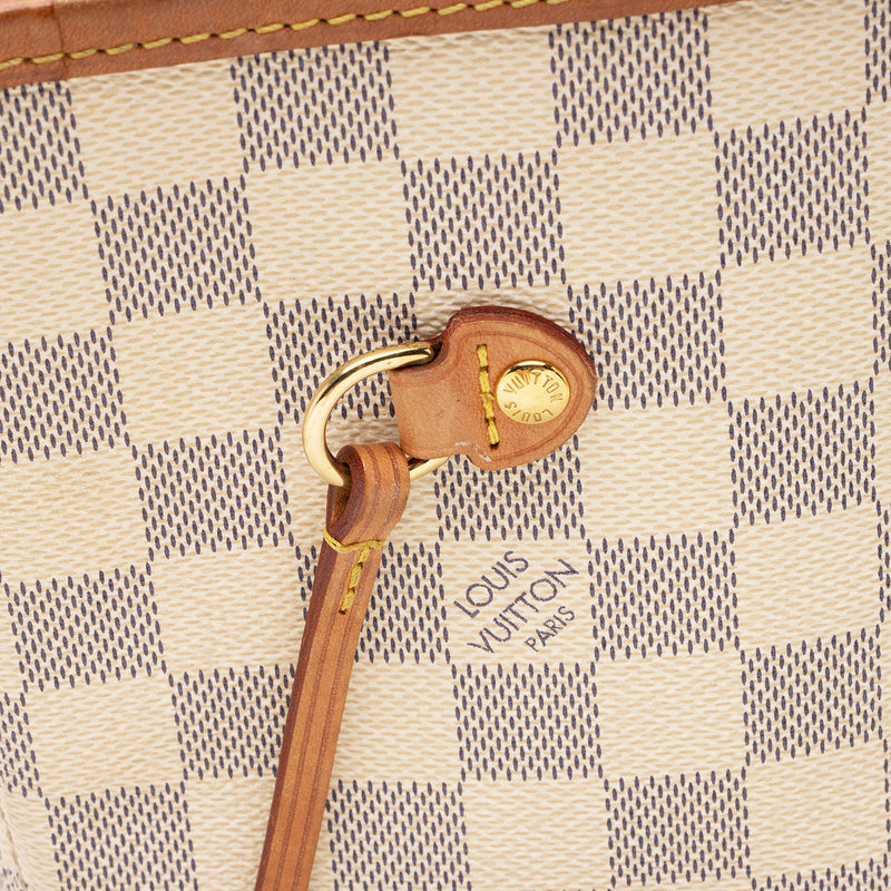 Louis Vuitton Damier Azur Neverfull MM Tote (SHF-a0AtWt)