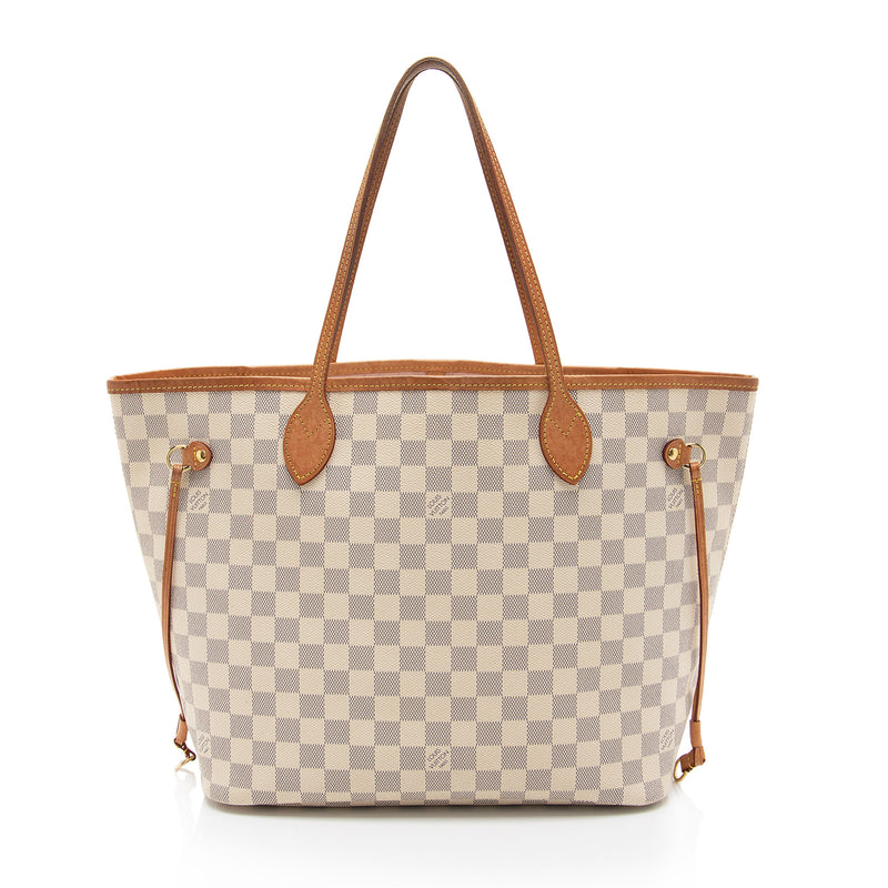 Louis Vuitton Damier Azur Neverfull MM Tote (SHF-a0AtWt)