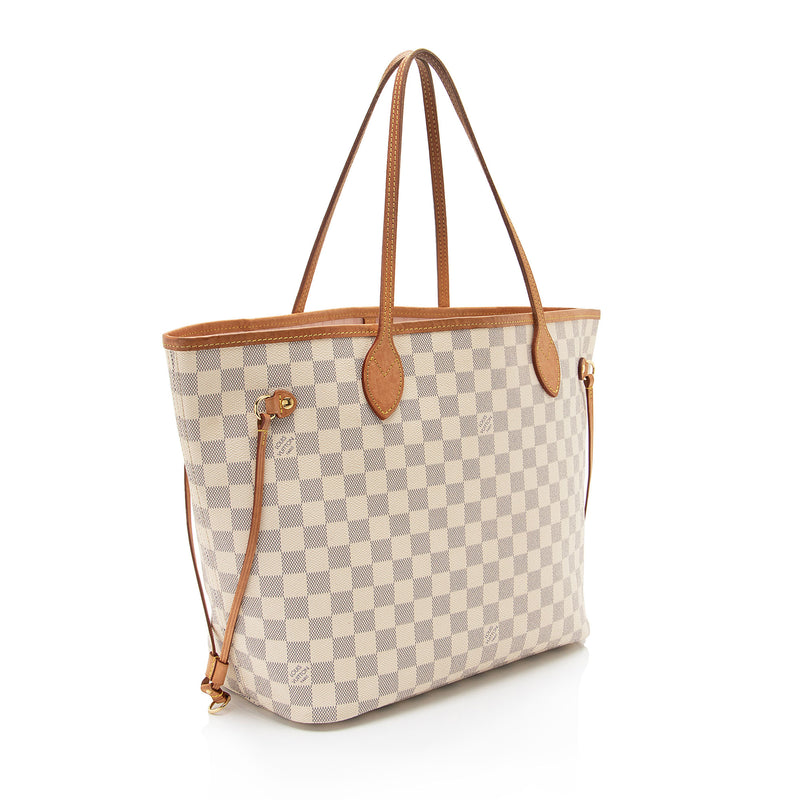 Louis Vuitton Damier Azur Neverfull MM Tote (SHF-a0AtWt)