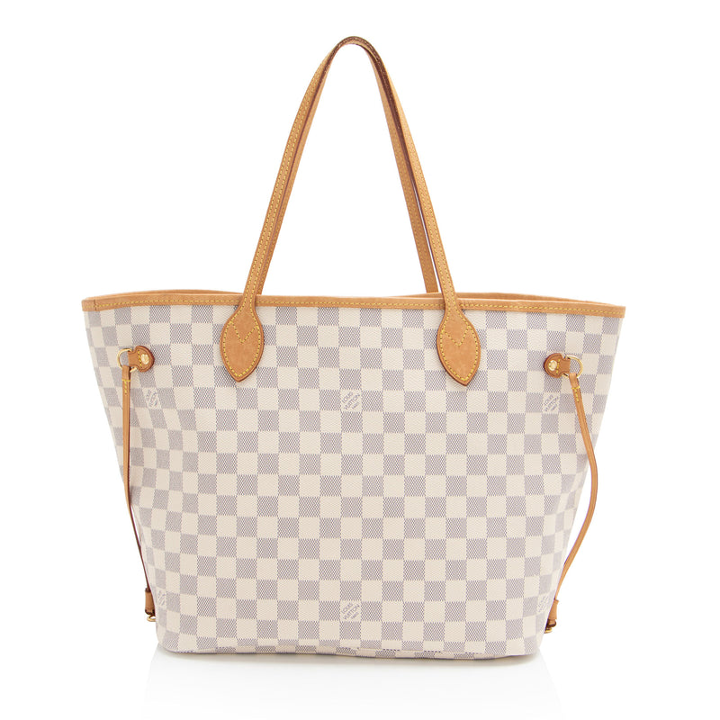 Louis Vuitton Damier Azur Neverfull MM Tote (SHF-i3QLUr)