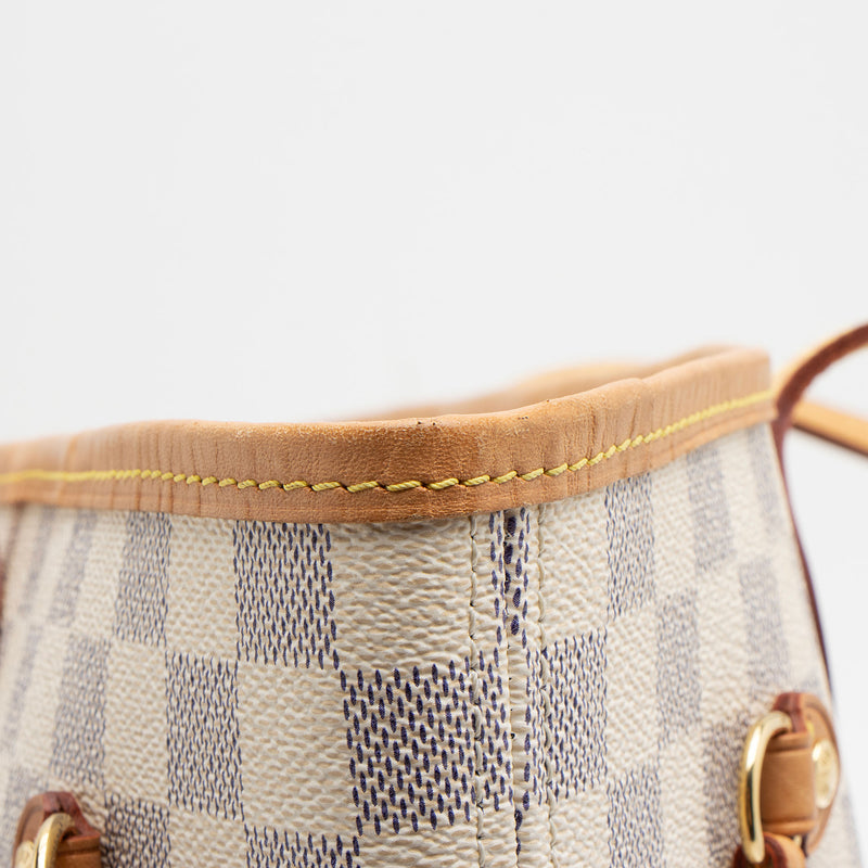 Louis Vuitton Damier Azur Neverfull MM Tote (SHF-i3QLUr)