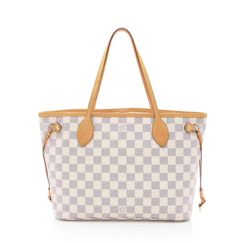 Louis Vuitton Damier Azur Neverfull PM Tote (SHF-M1vkoR)