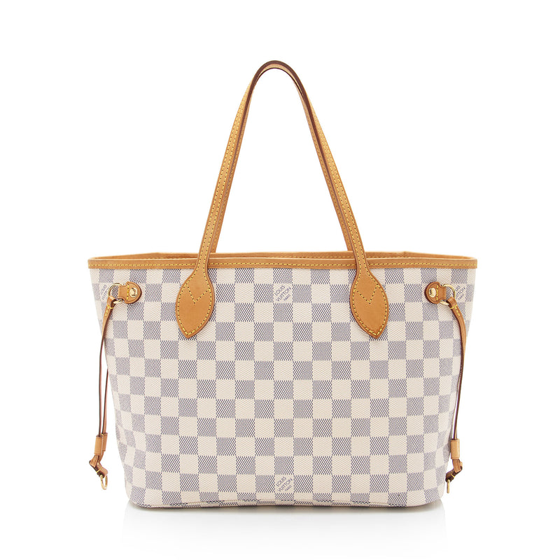 Louis Vuitton Damier Azur Neverfull PM Tote (SHF-M1vkoR)