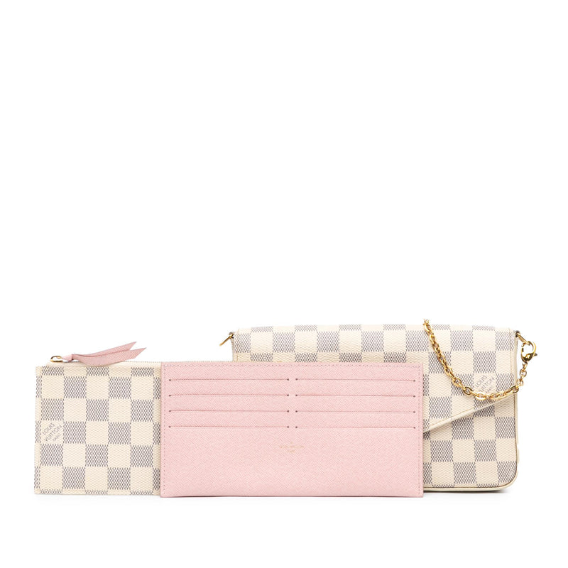 Louis Vuitton Damier Azur Pochette Felicie (SHG-ufff1W)