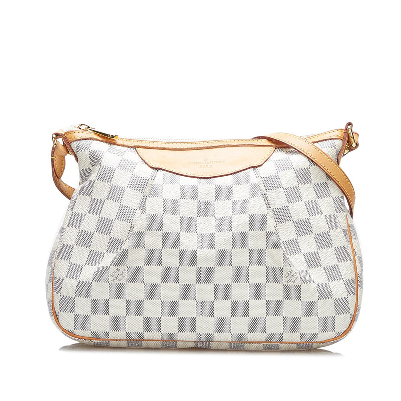 Louis Vuitton Siracusa PM Damier Azur Crossbody Bag on SALE