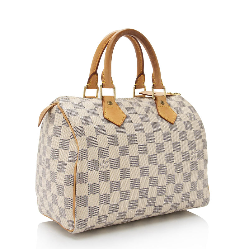 Louis Vuitton Damier Azur Speedy 25 Satchel (SHF-mICLk2) – LuxeDH