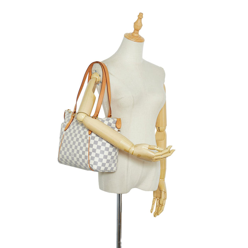 LOUIS VUITTON Damier Azur Totally Pm Shoulder Handbag