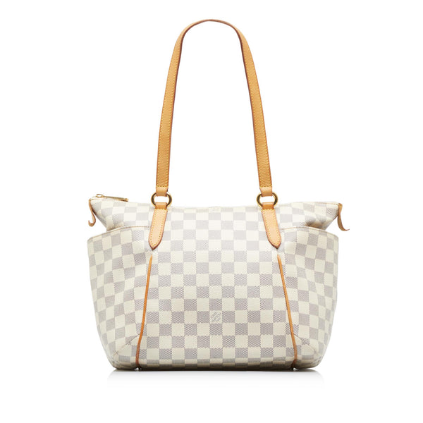 Louis Vuitton Vintage White Damier Azur Coated Canvas Tote Bag