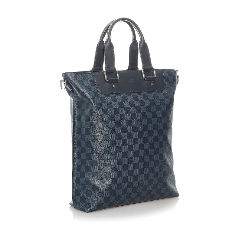 Louis Vuitton Damier Cobalt Cabas Sac Jour Satchel (SHG-37700)