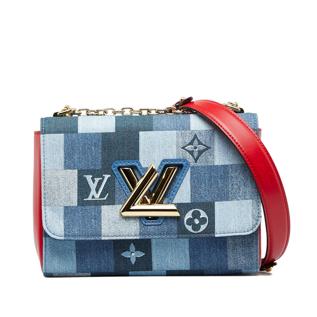 Louis Vuitton Flore Chain Wallet Damier and Monogram Patchwork