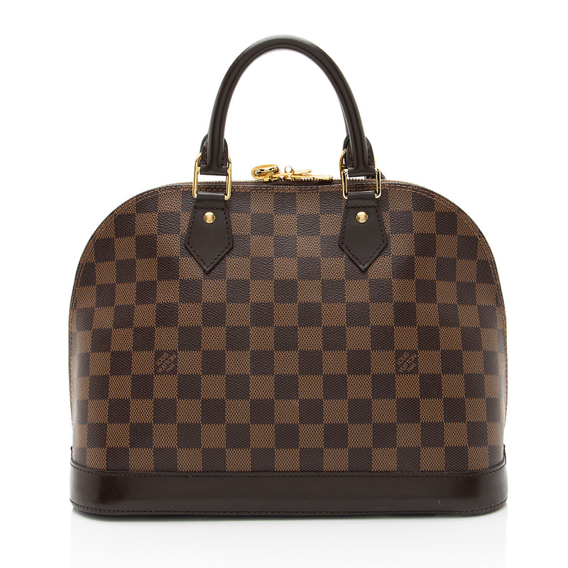 Louis Vuitton Damier Ebene Alma PM Satchel (SHF-1mDdSa)