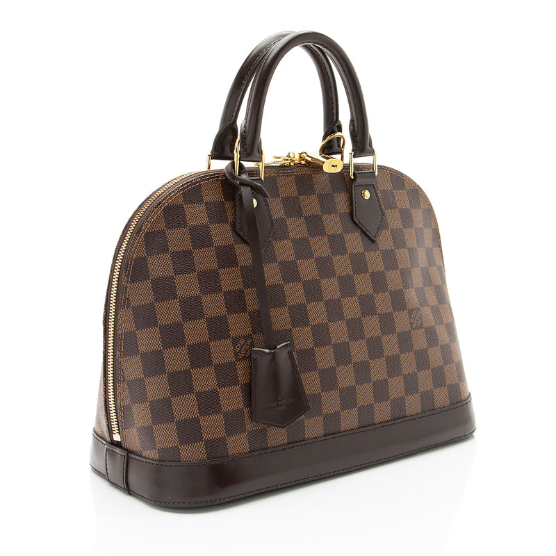 Louis Vuitton Damier Ebene Alma PM Satchel (SHF-1mDdSa)