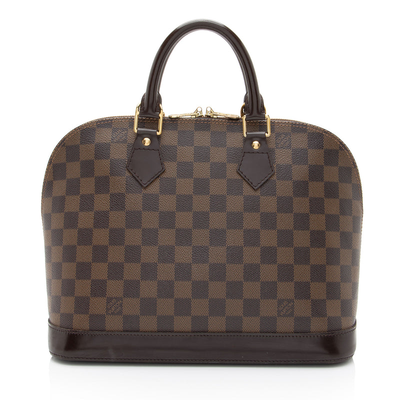 Louis Vuitton Damier Ebene Alma PM Satchel (SHF-ar910V)