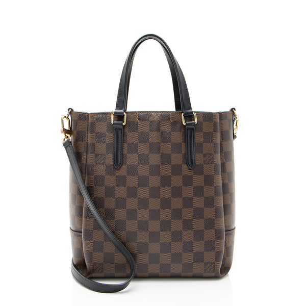 Louis Vuitton Damier Ebene Belmont PM Tote (SHF-LgPr9U)