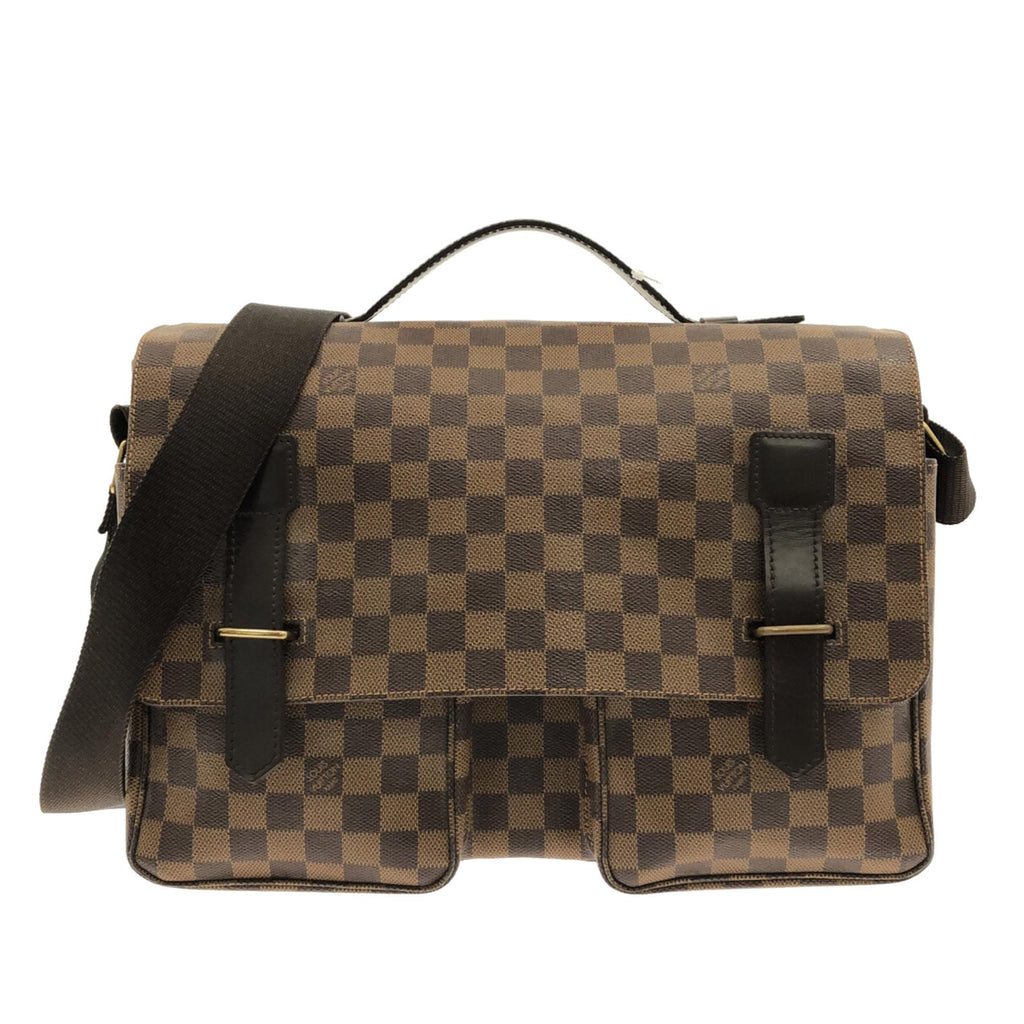 LOUIS VUITTON Broadway Satchel Shoulder Bag Damier Ebene Leather