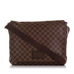 Louis Vuitton Damier Ebene Brooklyn Messenger Crossbody Bag