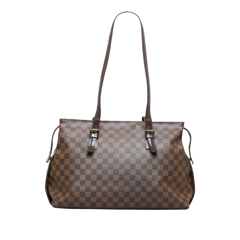 Brown Louis Vuitton Damier Ebene Chelsea Shoulder Bag