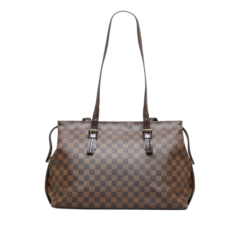 Louis Vuitton - Authenticated Chelsea Handbag - Leather Brown Plain For Woman, Good condition