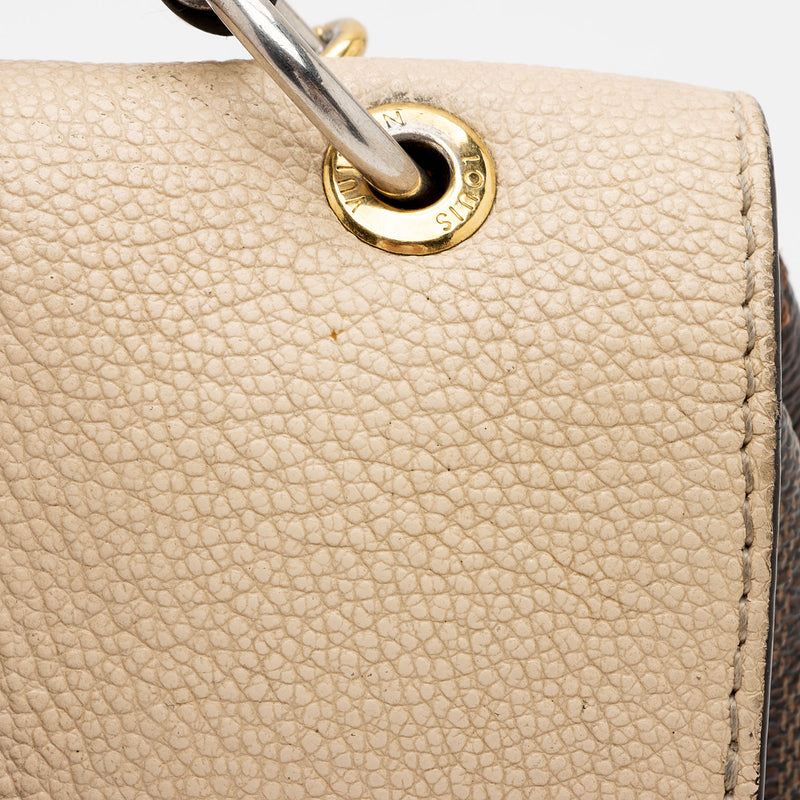 Authentic Louis Vuitton Clapton Backpack Damier Ebene Beige Leather