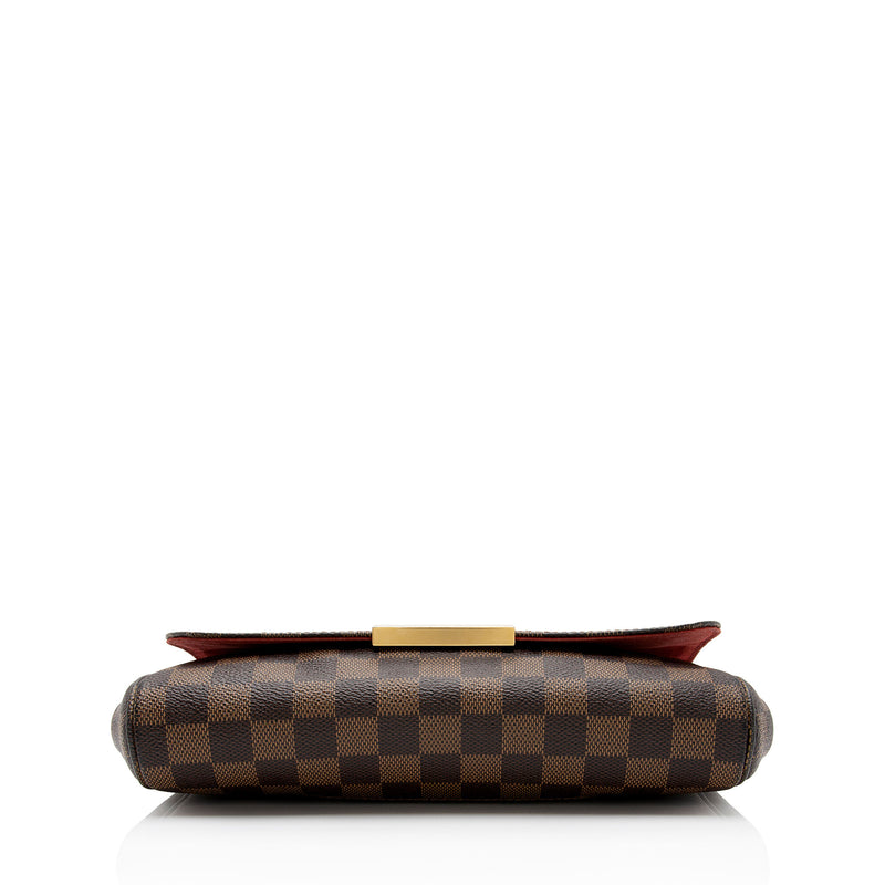 Louis Vuitton Damier Ebene Favorite MM Shoulder Bag (SHF-wPjeDv