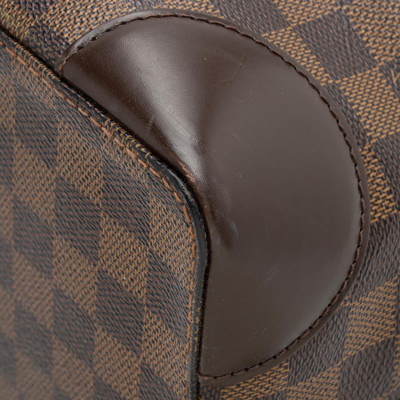 Authentic Louis Vuitton Damier Ebene Canvas & Leather Hampstead MM Tote  Bag