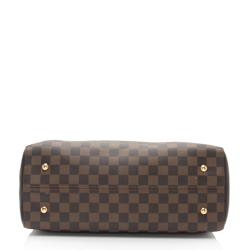 Louis Vuitton Damier Ebene Kensington Bowler Satchel (SHF-lo5hSe)