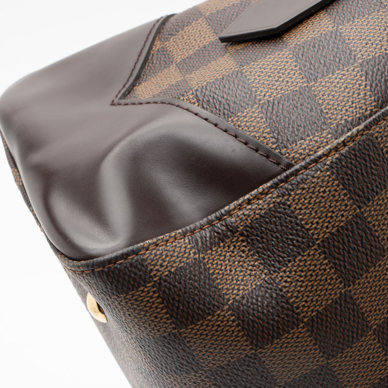 Louis Vuitton Damier Ebene Kensington Bowler Satchel (SHF-lo5hSe)