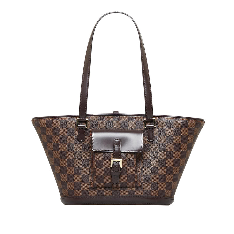 Louis Vuitton Crossbody e Damier Ebene Brown in Canvas