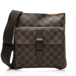 Shop Louis Vuitton DAMIER Leather Small Shoulder Bag Logo