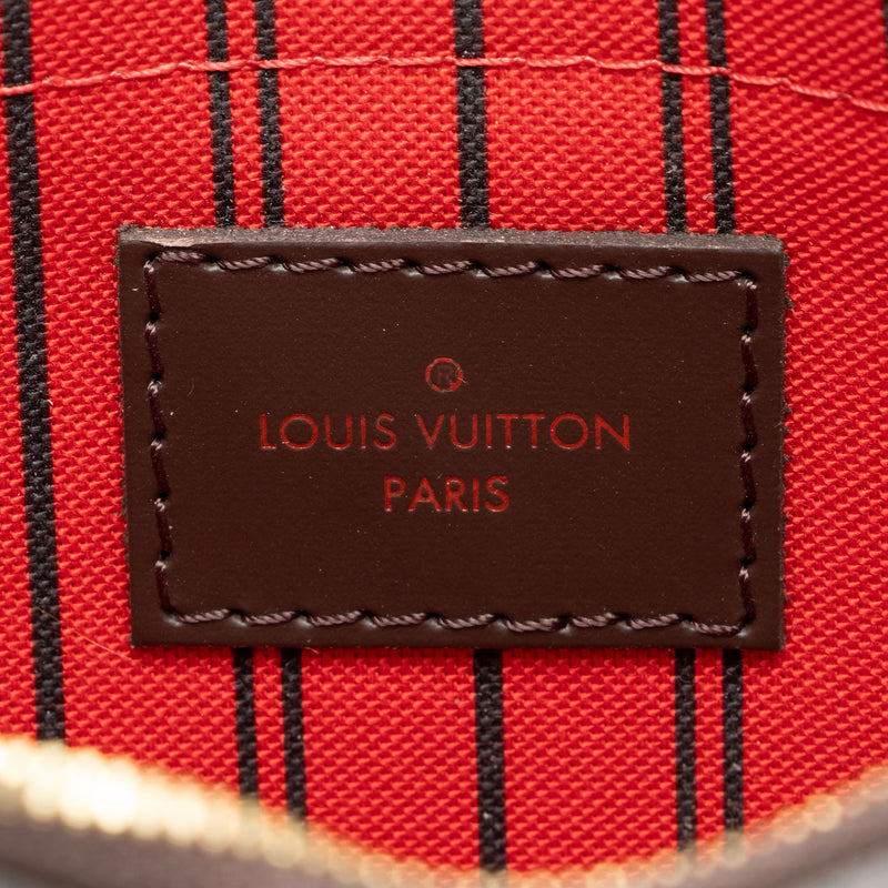 Louis Vuitton Damier Ebene Neverfull MM Pochette (SHF-Sk24c1)