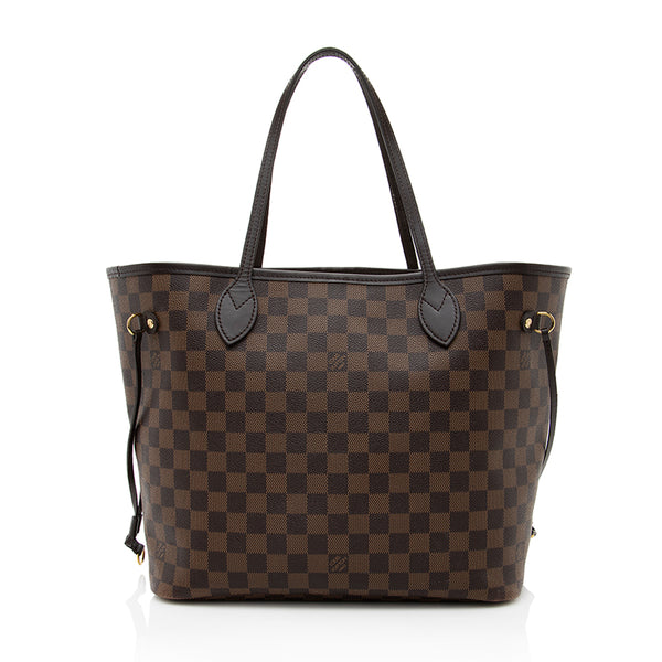 Louis Vuitton Damier Ebene Neverfull MM Tote (SHF-23334)