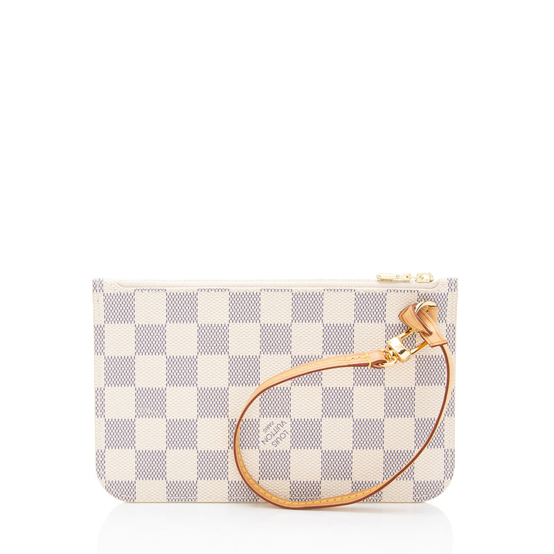 Louis Vuitton Damier Azur Neverfull PM Pochette (SHF-dKqJVY)