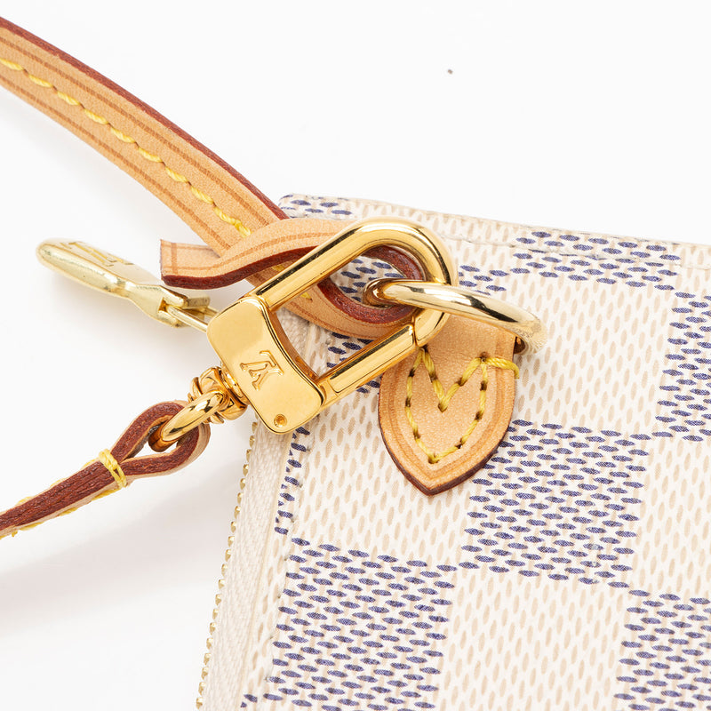 Louis Vuitton Damier Azur Neverfull PM Pochette (SHF-dKqJVY)