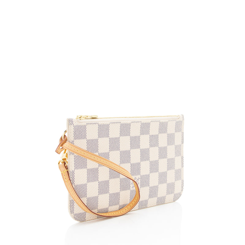 Louis Vuitton Damier Azur Neverfull PM Pochette (SHF-dKqJVY)